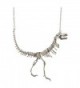 Jane Stone Dinosaur Vintage Necklace Short Collar Fashion Costume Jewelry for Women Teens - Silver - CJ11SLTXGSR