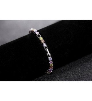 OKAJEWELRY Stunning Zirconia Multicolored Bracelet in Women's Tennis Bracelets