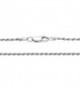 Sterling Silver 1.5 Millimeter Rhodium Plated Solid Rope Chain Necklace - CD119C9YELN