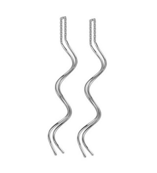 Yoursfs Corkscrew Threader Earrings Platinum - white gold - CD126TO9NLJ