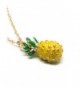 Vintage Pineapple Pendant Long Chain Necklace - CB17YTIG333