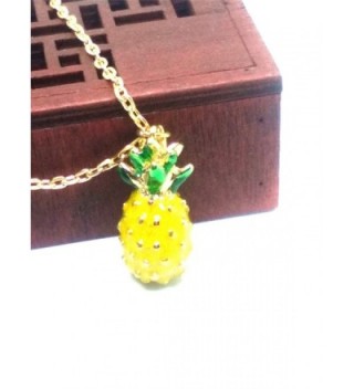 Vintage Pineapple Pendant Chain Necklace in Women's Pendants