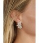 Mariell Plated Earrings Marquis Cut Clusters in Women's Stud Earrings