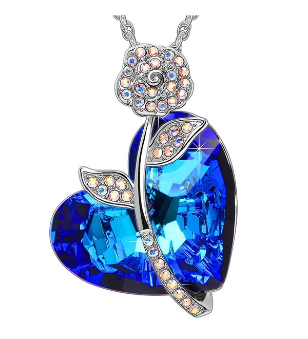 SWEETV SWAROVSKI Crystal Pendant Necklace - C91880RM70I