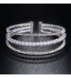 YUXI Crystal Bracelets Multilayer Bridemaids