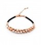 Trendy braided crystal bracelet / Gold - CG119D66YO5