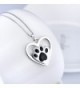 Sterling Silver Puppy Pendant Necklace in Women's Pendants