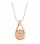 Ginger Snaps Rose Gold Infinity Necklace SN95-39 (Standard Size) Interchangeable Jewelry - CV12OCY91OB