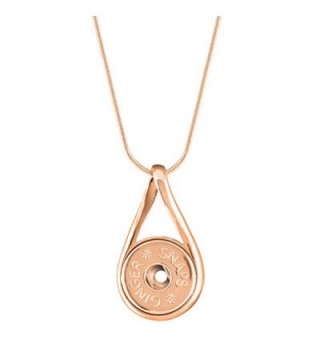 Ginger Snaps Rose Gold Infinity Necklace SN95-39 (Standard Size) Interchangeable Jewelry - CV12OCY91OB