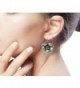 NOVICA Silver Flower Earrings Delicate in Women's Drop & Dangle Earrings