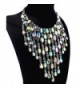 Qiaose Crystal Necklace Wedding Statement in Women's Choker Necklaces