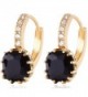 GULICX Gold Tone Black Crystal Dashing Captivating Rhinestone leverback Earring - C511XGS1LDP