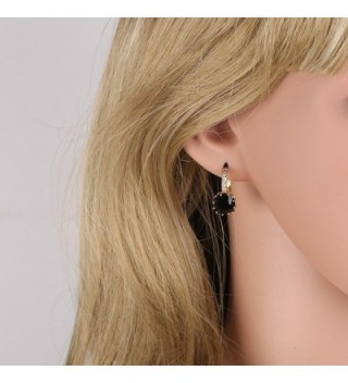 GULICX Crystal Captivating Rhinestone leverback in Women's Hoop Earrings