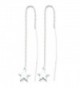 Sterling Silver Star Threader Earrings - C511572A5P7