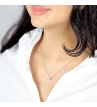 Rosegold Initial Necklace Graduation Personalized