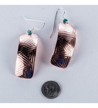 pattern Earrings turquoise American Jewelry
