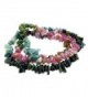 Stunning 6mm Round Stackable Tourmaline chips Bead Stretchy Bracelet / Necklace - CW11XYH80EV