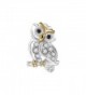SOUFEEL Golden Plated Charms 925 Sterling Silver Rose Golden Charms Fit European Bracelet - Wise Owl - C212MAA1J9D