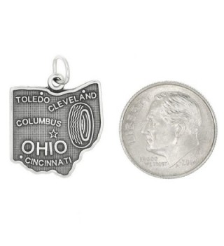 Sterling Silver State Ohio Charm