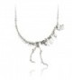 Jane Stone Dinosaur Vintage Necklace Short Collar Fashion Costume Jewelry for Women Teens - Antique Silver - CB12672CP6D