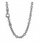 Jewelstop 10k Solid White Gold 0.8 mm Cable Chain Necklace- Lobster Claw Clasp - 20" - CL119MYZZIT
