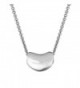 Sterling Silver Kidney Bean Pendant Charm Necklace (16- 18- 20 Inches) - CI110LSBMTV