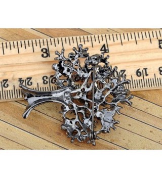 Alilang Orange Rhinestones Floral Brooch in Women's Brooches & Pins