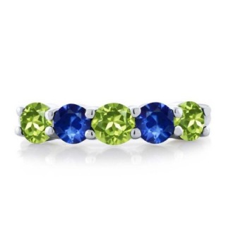 Peridot Sapphire Sterling Silver Wedding