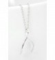 Wishbone Pendant Necklace Sterling Silver in Women's Chain Necklaces