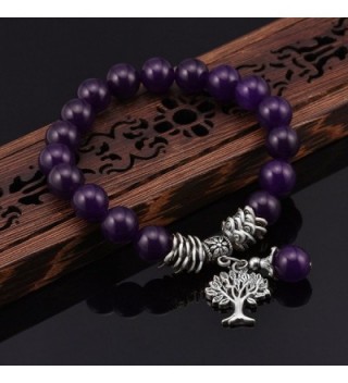 February Amethyst Birthstone Bracelet Bracelets in Women's Strand Bracelets