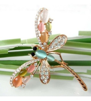 Navachi Colorful Created Opal Crystal Dragonfly