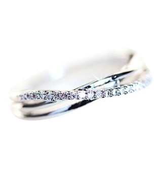 Dainty Delicate Zirconia Crystal Intertwined - white-gold-plated-base - CR12H5016VB