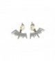 Miss Mozart Stainless Steel Ray of Light Earring Jackets Multi-Color Available - Silver - C411AOAHGNZ