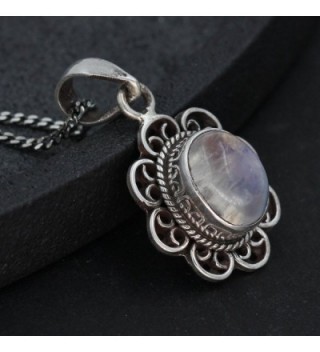 Luna Azure Moonstone Sterling Necklace