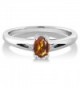 Orange Madeira Citrine Sterling Silver