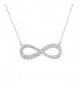 Lux Accessories Pave Crystal Infinity & Beyond Pendant Necklace. - CX11WNVGPJ1