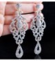 Austrian Rhinestone Chandelier Earrings E2090 in Women's Drop & Dangle Earrings