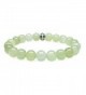 INFINITE STONE SERPENTINE 8mm Round Genuine Crystal Gemstone Beaded Bracelet on Elastic Cord - C417XE2SNEC