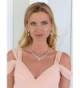 Mariell Glamorous Necklace Earrings Bridesmaids
