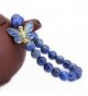 Simulated Lapis Sterling Cloisonne Butterfly Bracelet in Women's Bangle Bracelets