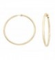 1.75 in Solid Goldtone Spring Back Hoop Clip On Earrings - CK128LAT8RR