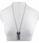 Lux Accessories Burnished Pendant Necklace
