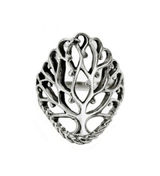 Sterling Silver Detailed Large Celtic in Women's Band Rings