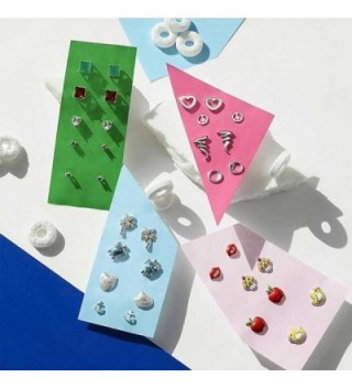 Bling Jewelry Simulated earrings Sterling in Women's Stud Earrings