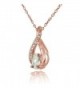 Flashed Sterling Zirconia Infinity Necklace