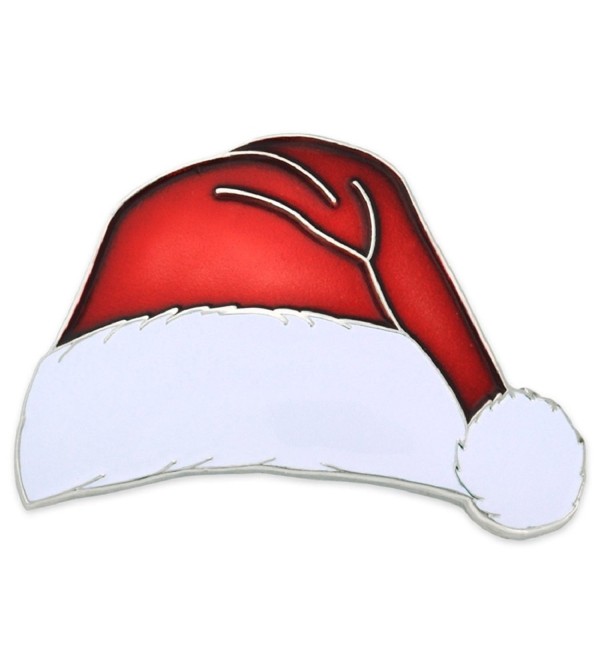 PinMart's Christmas X-Mas Santa Hat Holiday Enamel Lapel Pin - CH12N6BOS2V