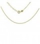 Sterling Silver Plated Diamond Cut 1.00mm Cable Chain with 2" Extension - Type-yellow-gold - CE1853K5Z37