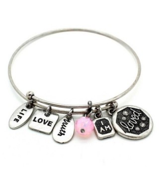 Symbology Loved Bangle Bracelet Silver - CU128KXLKLD