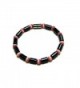 Accents Kingdom Women's Magnetic Hematite Cat Eye Bead Bracelet - "Pink-Color Bracelet 7.5""" - CJ113G9F24N