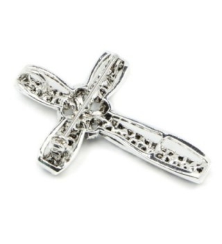 Akianna Silver tone Swarovski Element Crystals in Women's Brooches & Pins